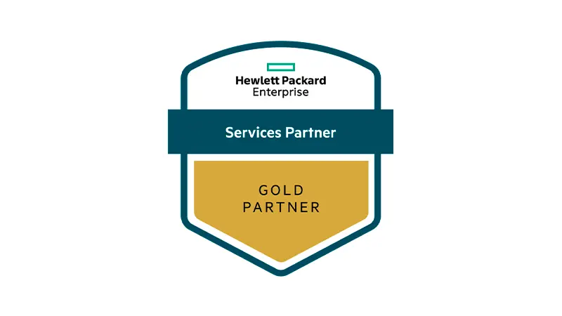 Bild: HPE Services Gold Partner Logo